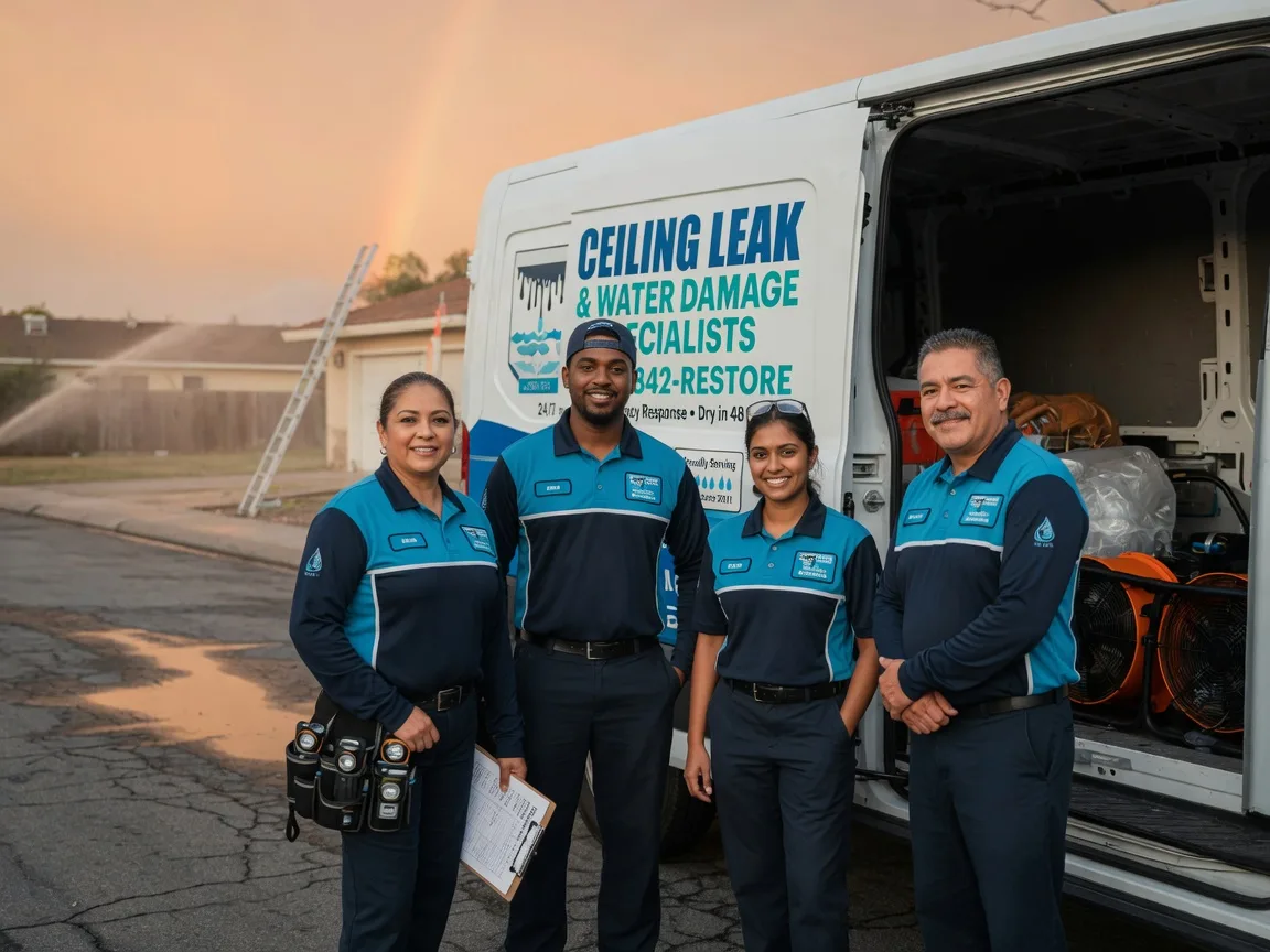 Ceiling Leak Cleanup company in Berclair, TX